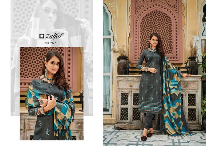 Zulfat Nusrat Pashmina Casual Wear Wholesale Dress Material Collection 